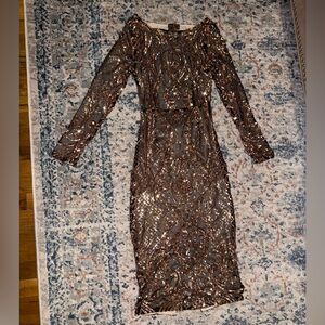 New! Midi sequin dress size small